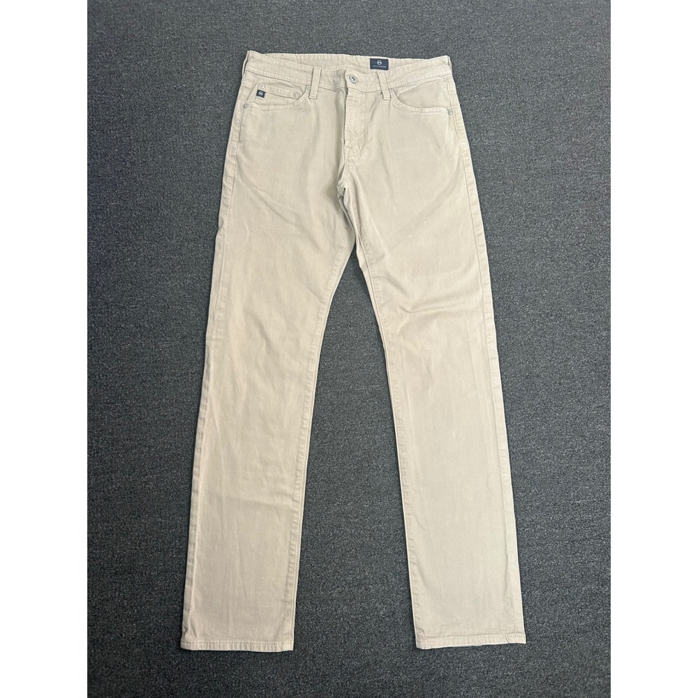 Adriano Goldschmied The Graduate Tailored Leg Chino Pants Tan Mens 31x34 Khaki
